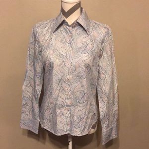 Tommy Hilfiger Paisley Print Blouse NWOT sz 8